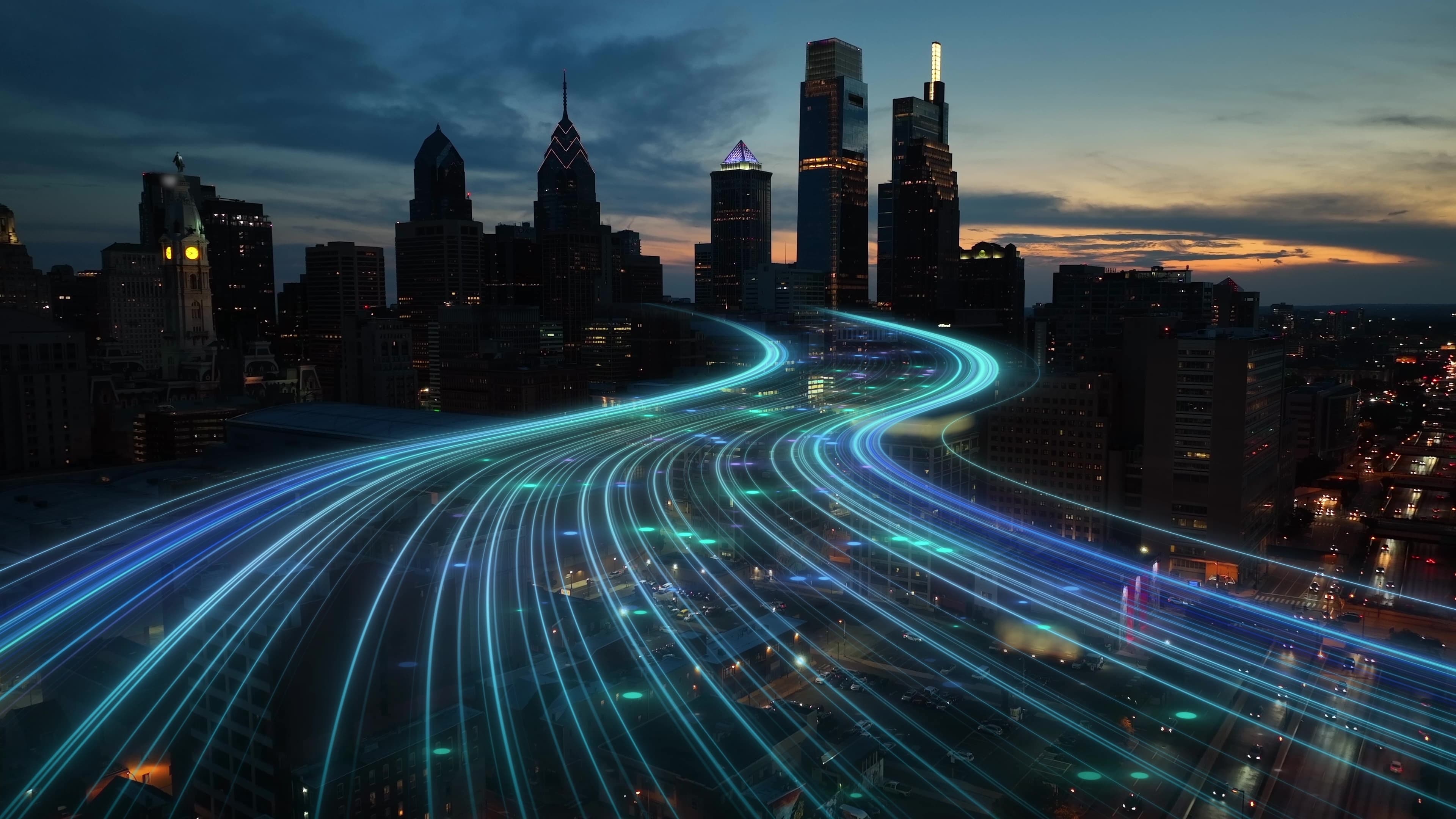 Roads to city