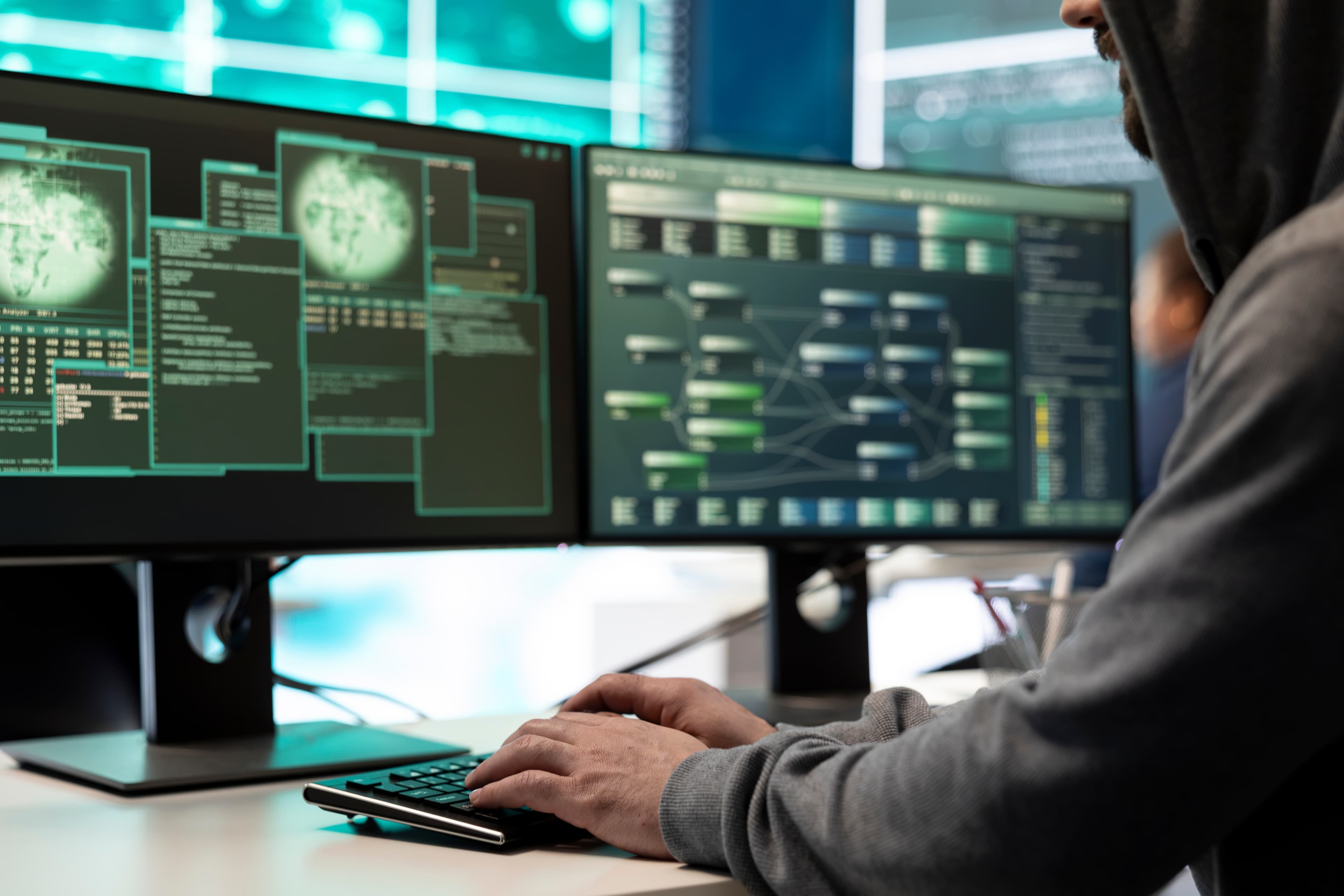 Cyber threat intelligence workflow showing data collection, analysis, prioritization, and security decision-making